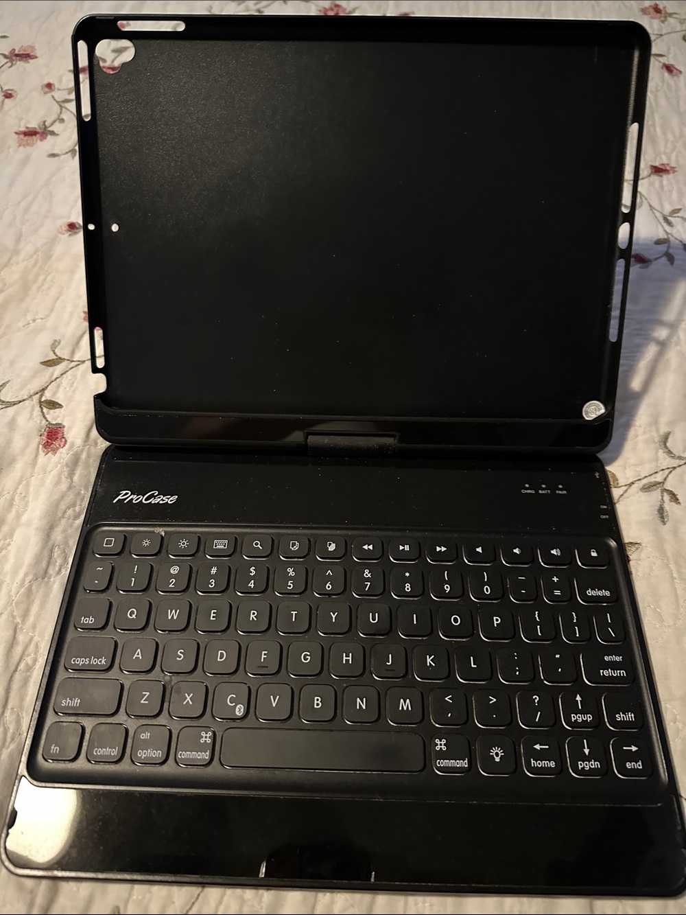 ProCase Black Bluetooth Keyboard Folio Case for Tablet